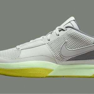 Nike Gray and Lime Athletic Shoes